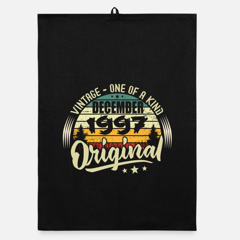 Dezember 1997 – Vintage Authentic Dezember 1997 Organic Geschirrtuch