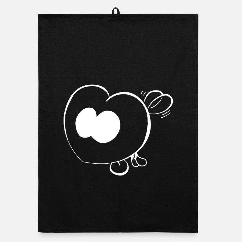 Trickster Yum - Organic dish towel - black