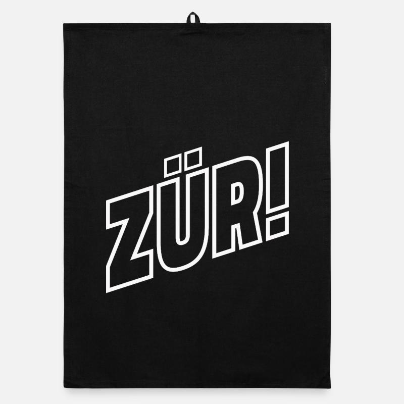 Zurich - Torchon bio - noir