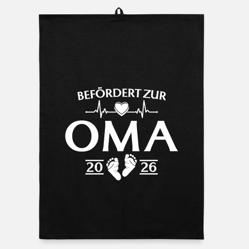Großmutter 2026 - Befördert zur Oma Organic Geschirrtuch