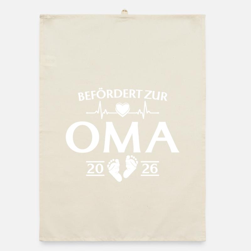 Großmutter 2026 - Befördert zur Oma Organic Geschirrtuch