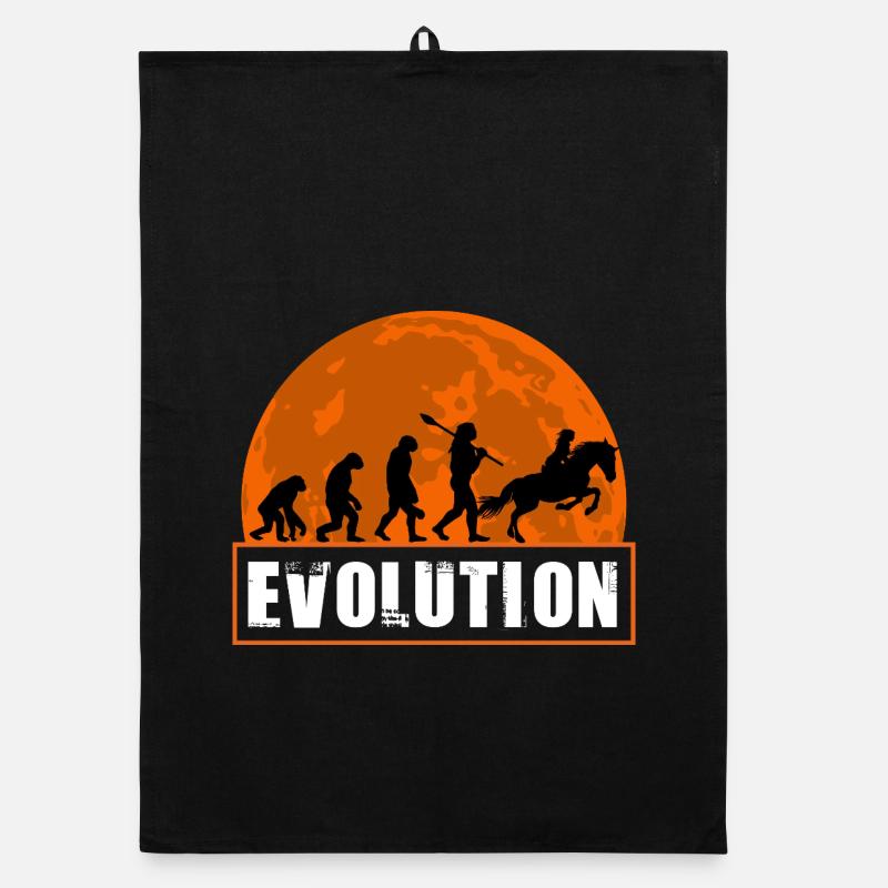 Évolution des courses hippiques, jockey équestre, coucher de soleil Torchon bio