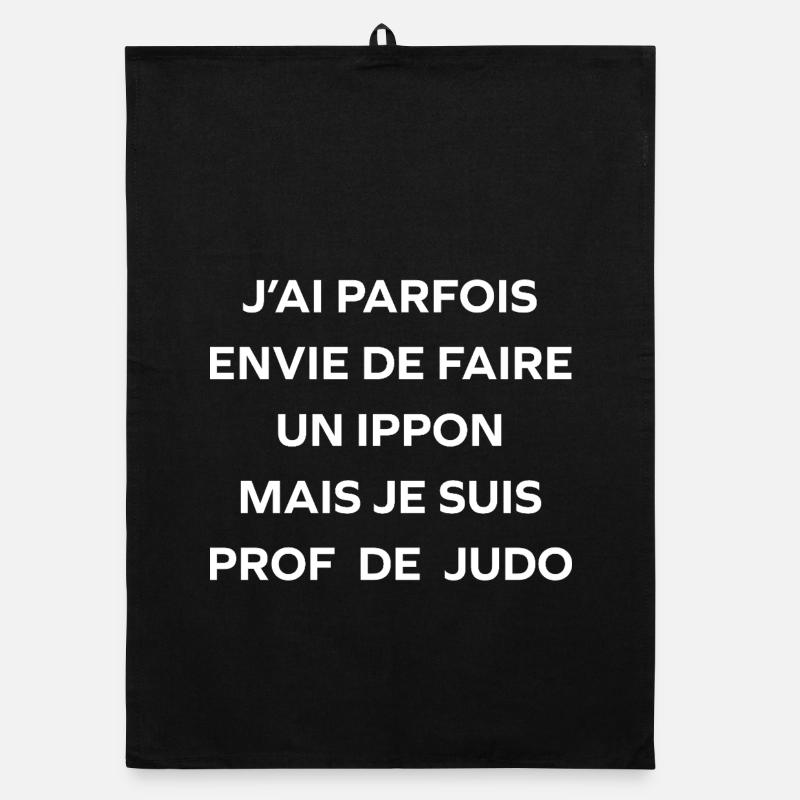 Ippon vom Judotrainer erfunden Organic Geschirrtuch