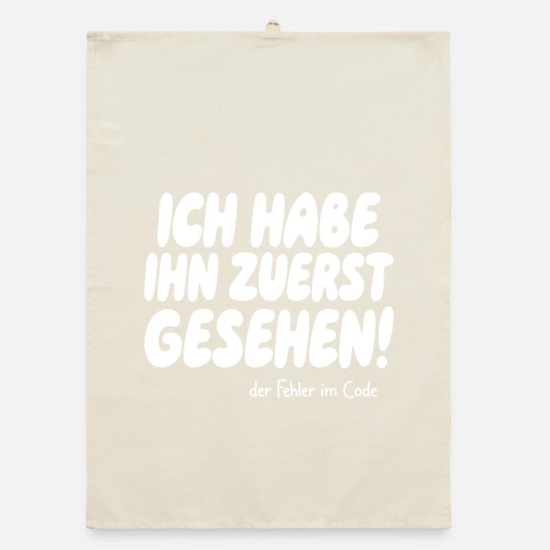 I saw the error first Organic dish towel