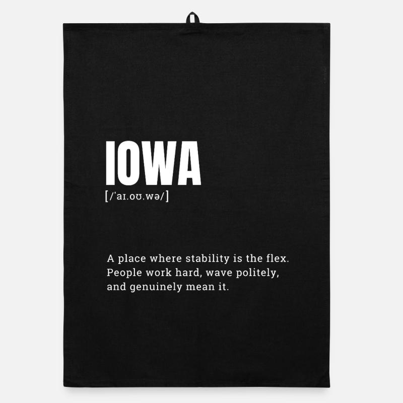 Déclaration typographique Iowa Bold Torchon bio