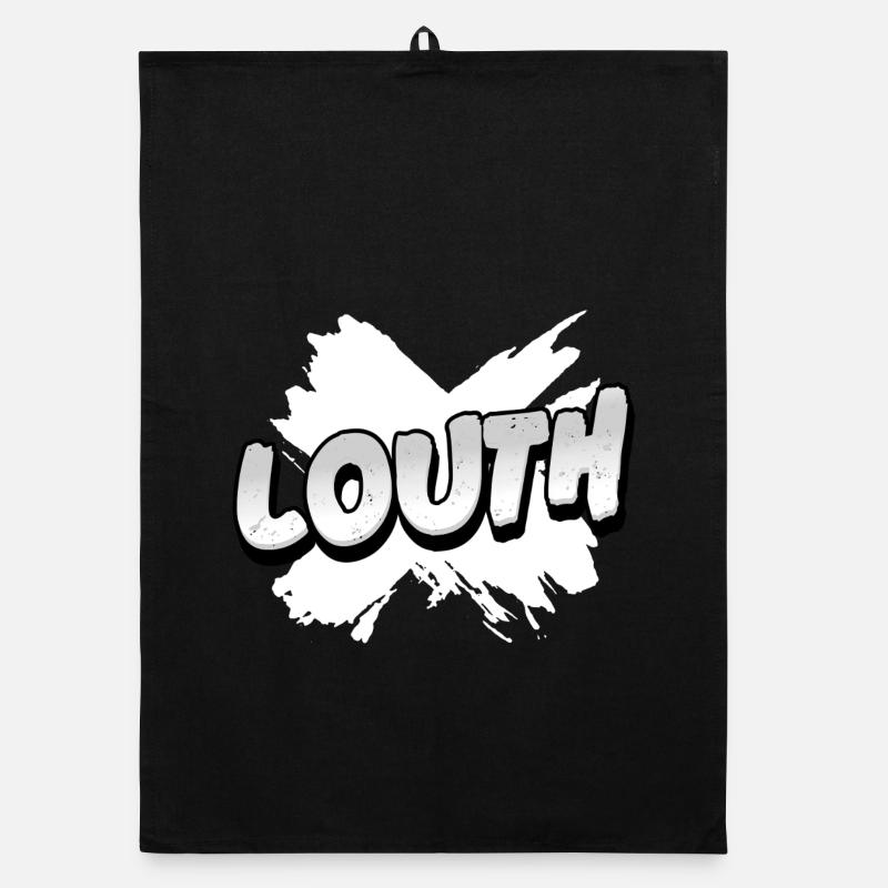 Comté de Louth, Irlande - Torchon bio - noir