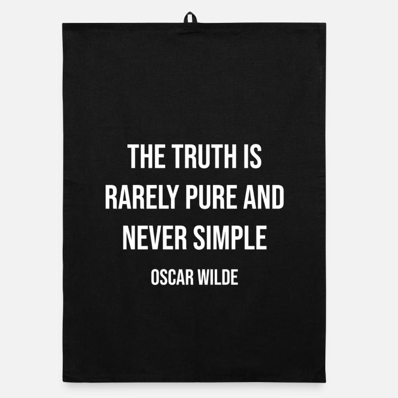 Citation d’Oscar Wilde sur la vérité Torchon bio