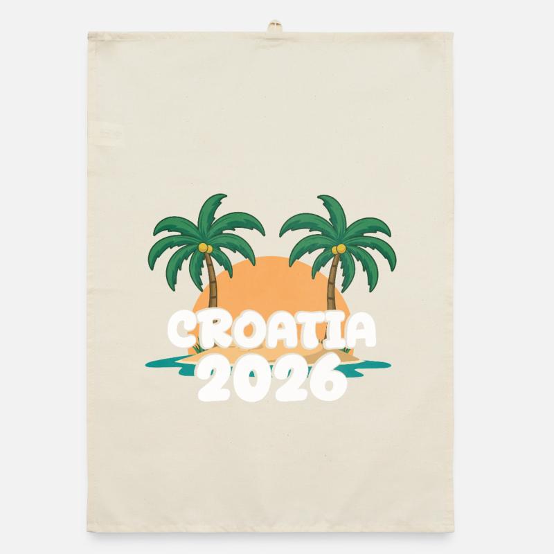 Croatia 2026 Organic Geschirrtuch