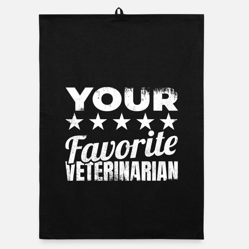 Veterinary saying Organic dish towel