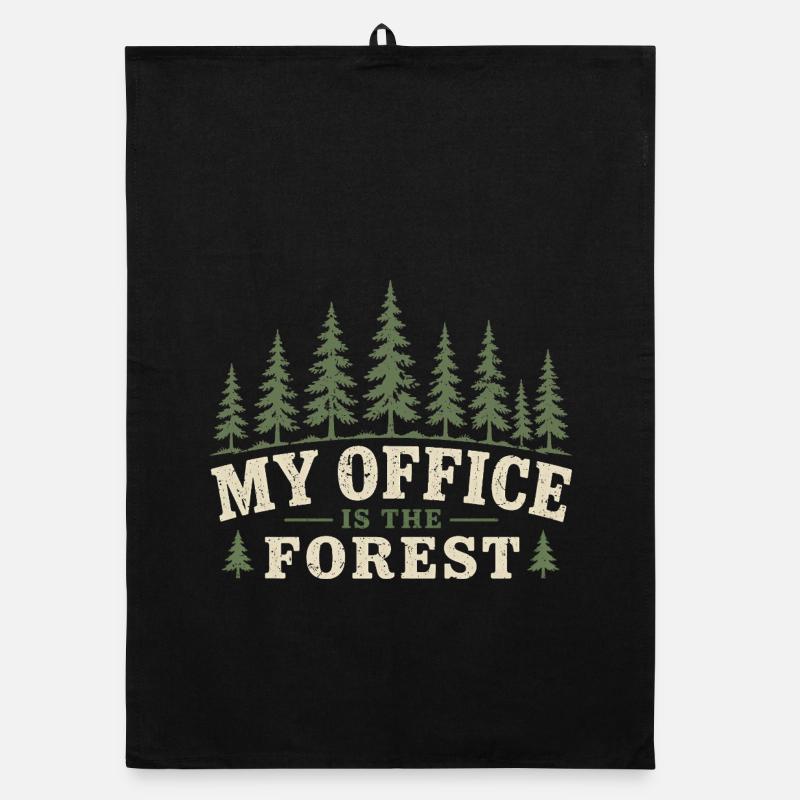 Écologie Écologiste Mon bureau est la forêt Torchon bio