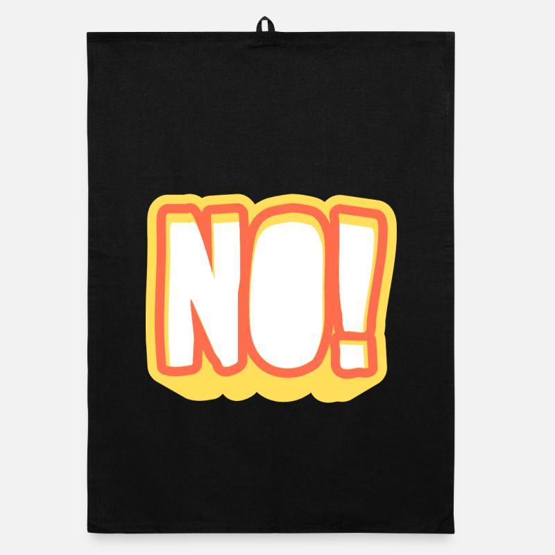 NOPE! Glowing Pop Art Signal Organic dish towel