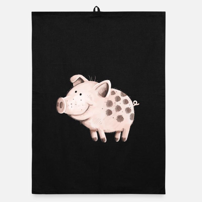 Süßes Schwein Organic Geschirrtuch