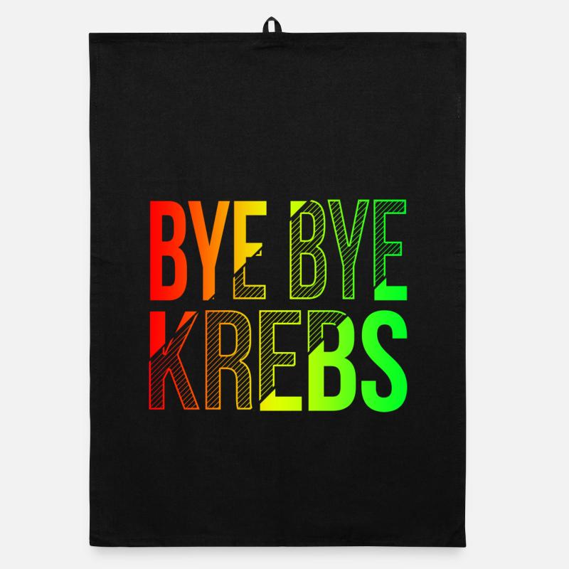 Bye Bye Kreps Rainbow Design Torchon bio