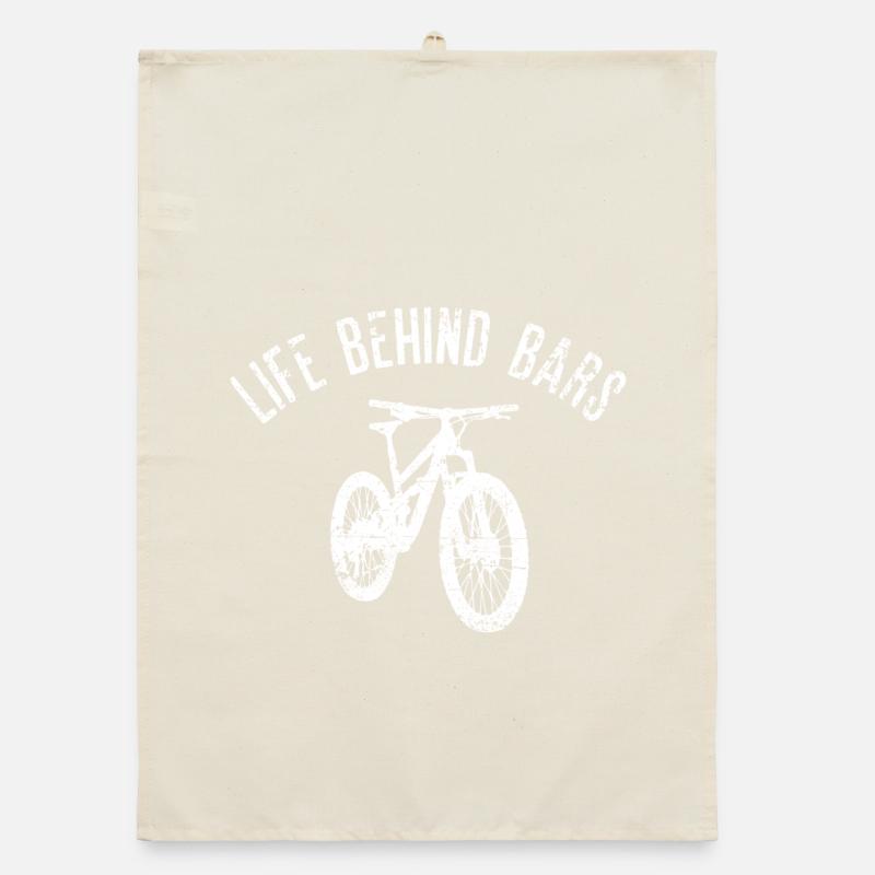 Leben hinter Gittern Fahrrad Organic Geschirrtuch