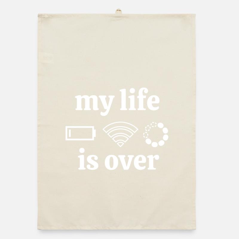 internet, internet connection, geek Organic dish towel