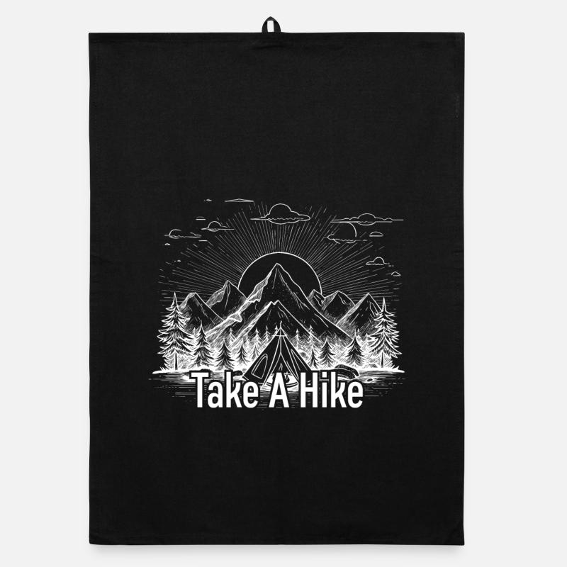 Machen Sie eine Wanderung Berg T-Shirt Organic Geschirrtuch