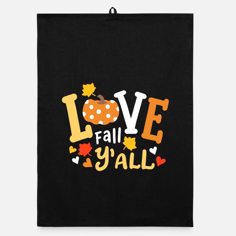 Herbst Halloween Organic Geschirrtuch