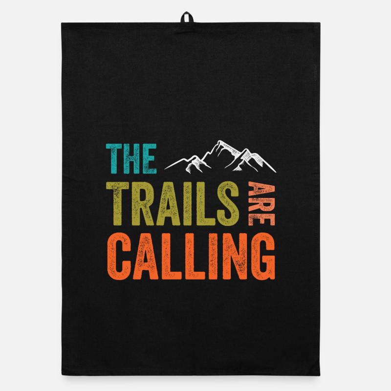 The Trails Are Calling Organic dish towel
