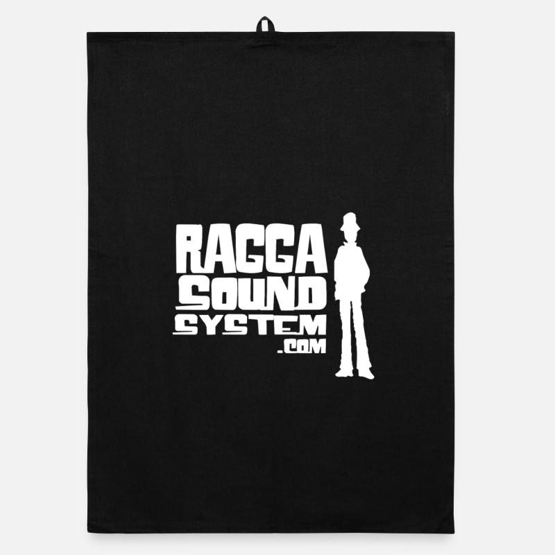 ragga-sound-system-logo-W Organic Geschirrtuch