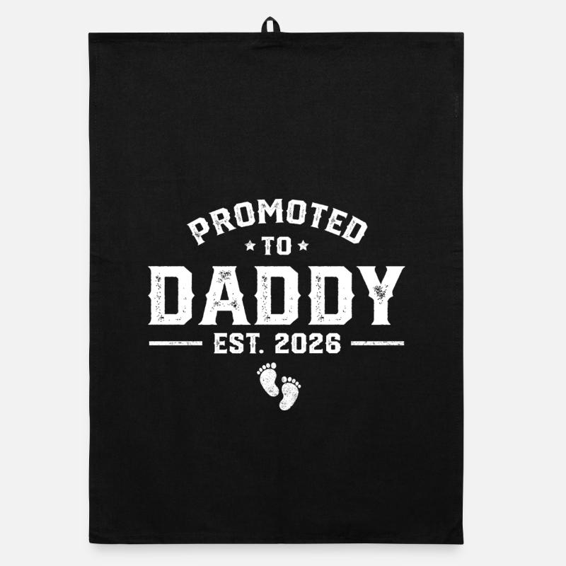 Daddy Est 2026 Daddy To Be New Dad 2026  Organic Geschirrtuch