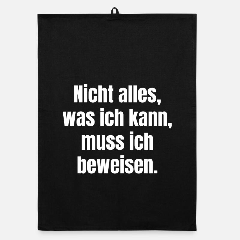 Beweise nicht alles Mutige Typo-Statement Organic Geschirrtuch
