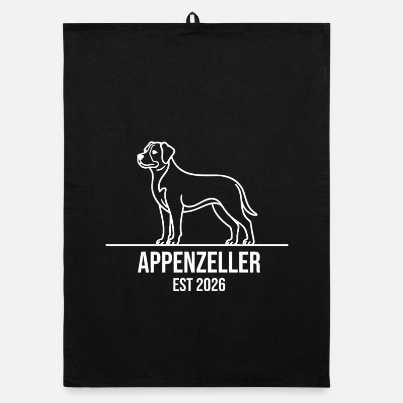 Art linéaire d’Appenzell 2026 Torchon bio