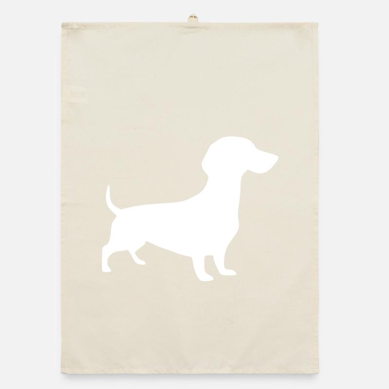 Cadeau de design de teckel Dachshund Propriétaire de teckel Torchon bio