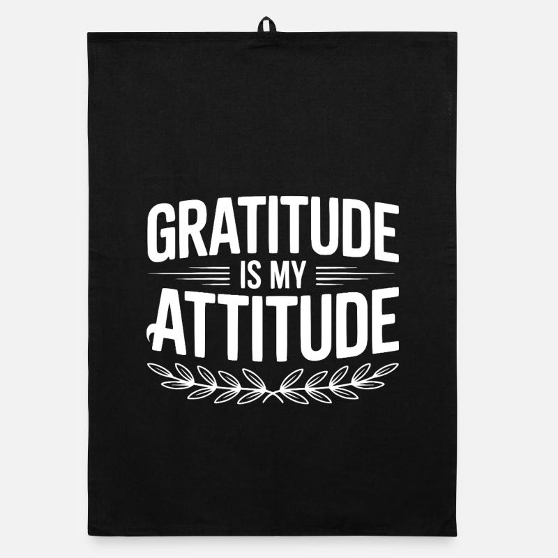 La gratitude est mon attitude Torchon bio