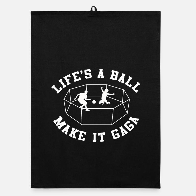 Life's a Ball Make It Gag Organic dish towel