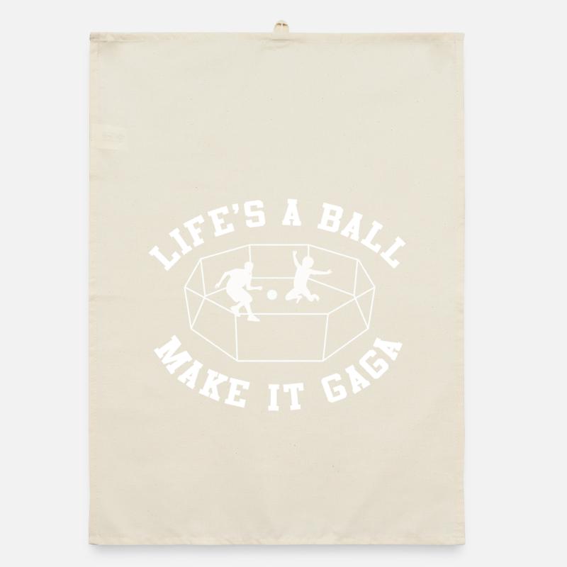Life's a Ball Make It Gag Organic dish towel