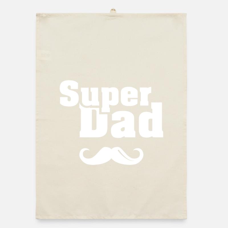 Super papa barbe papa cool logo icône disant Torchon bio