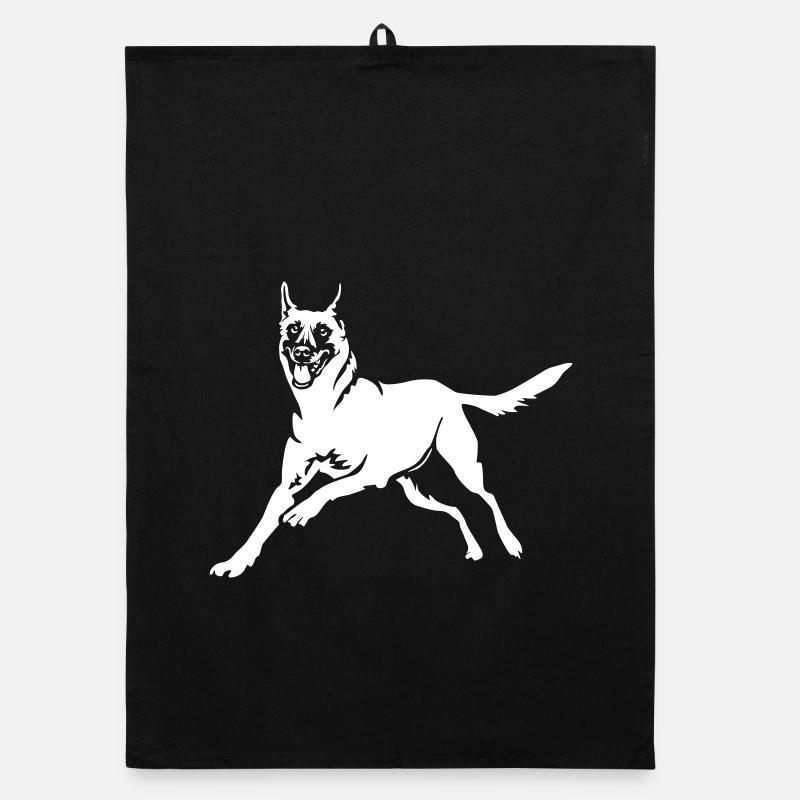 Malinois "Black Edition" Organic Geschirrtuch