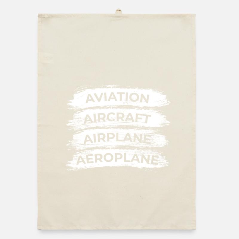 Airplane Lovers Schedule Organic dish towel