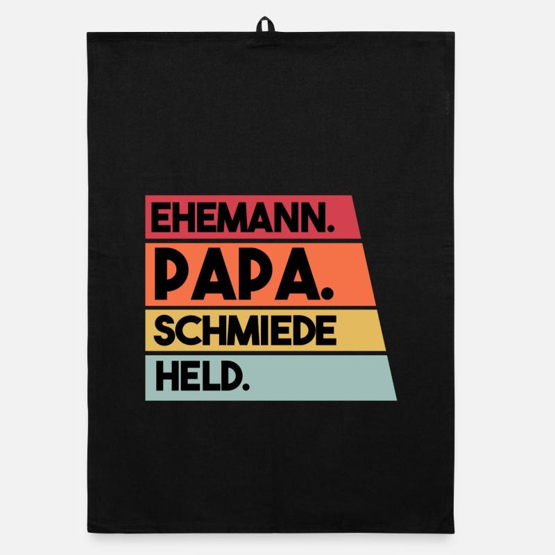 Ehemann Papa Schmiede Held Organic Geschirrtuch