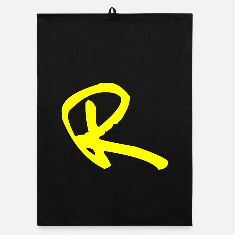 Buchstabe R Organic Geschirrtuch