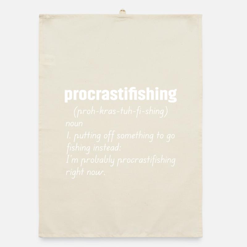 Procrastifishing defination Organic dish towel