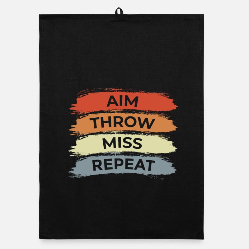 Aim Throw Miss Repeat Organic dish towel