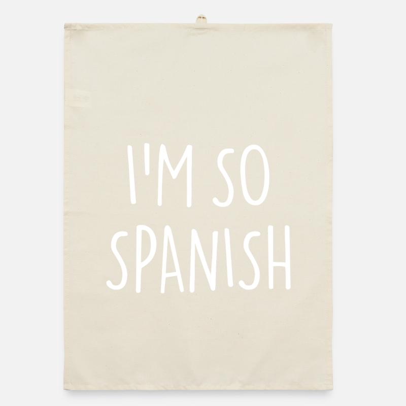 I'M SO SPANISH Spanisch Spanien Organic Geschirrtuch