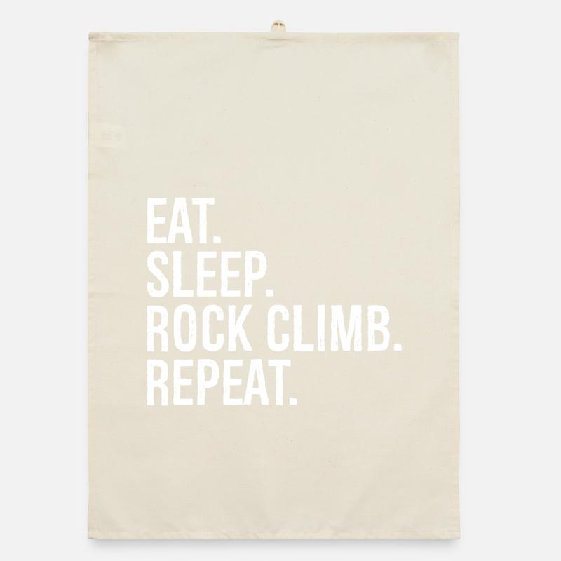 Manger dormir Escalade Répéter Torchon bio