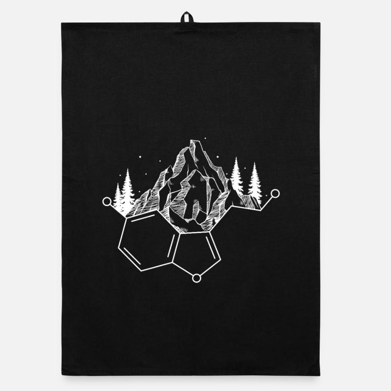 Nature Meets Science Mountain Design Organic dish towel