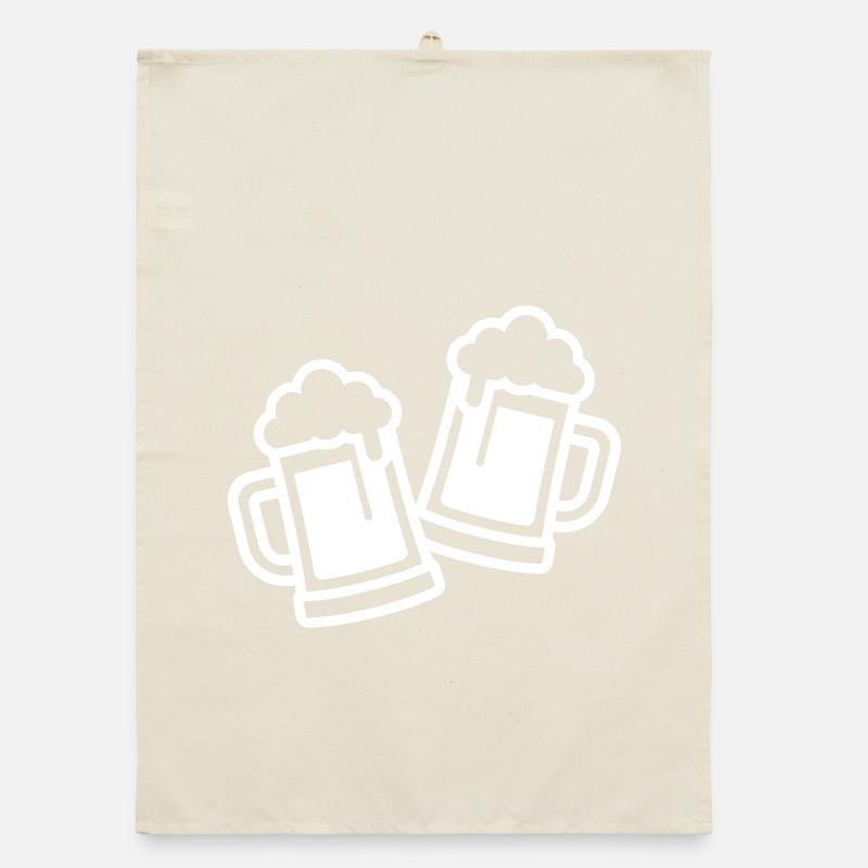 Bierglas Symbol Bier Organic Geschirrtuch