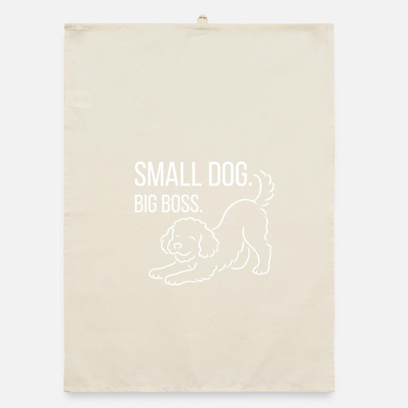 Miniature Poodle, Malti-poo or King Poodle Organic dish towel