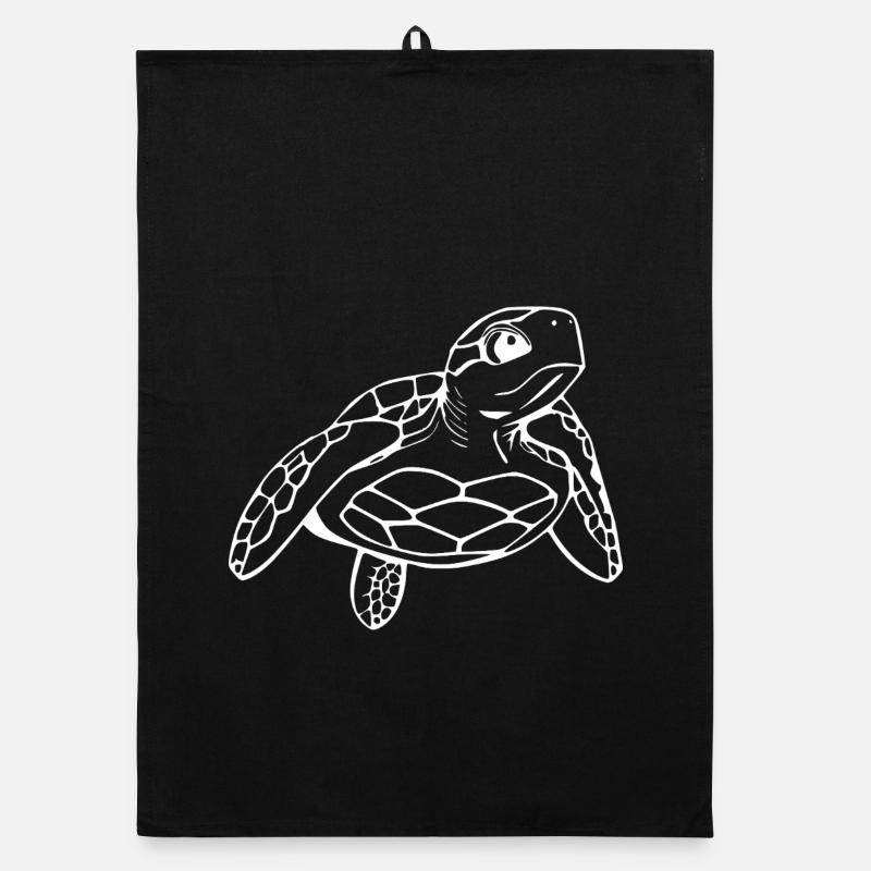 Turtle Turtles Organic dish towel