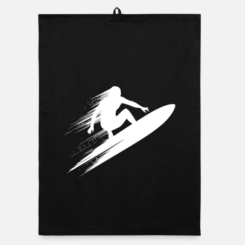 Surf dynamique Illustration Surf Surf Torchon bio
