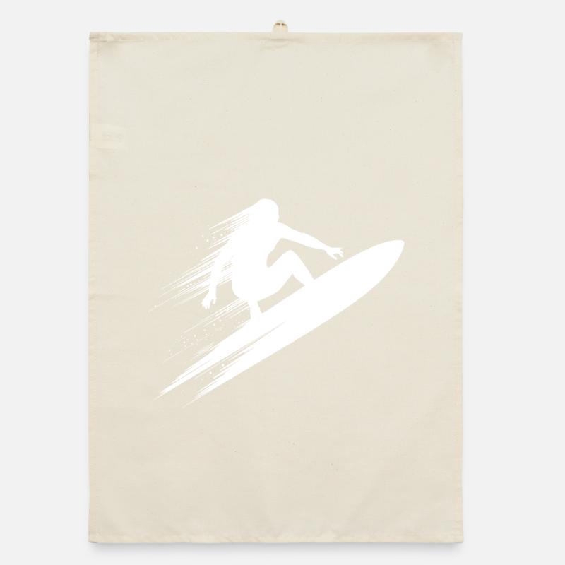 Surf dynamique Illustration Surf Surf Torchon bio