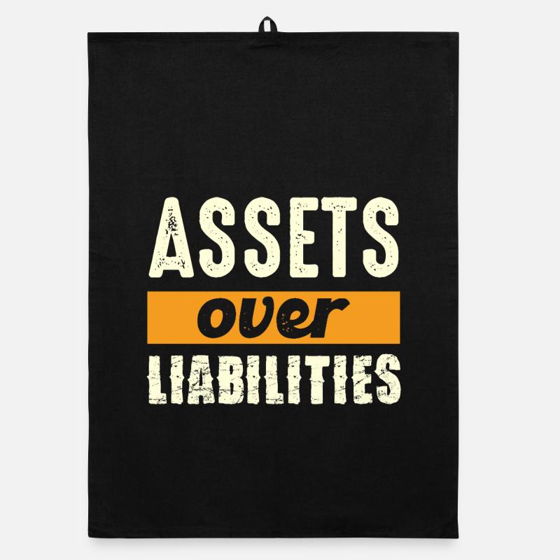 Assets over liabilities Organic dish towel