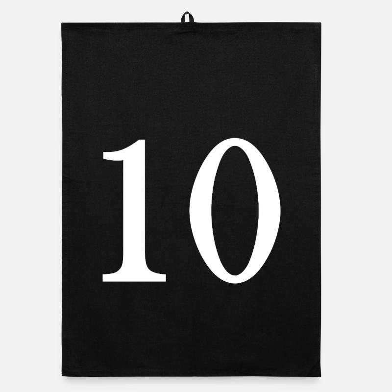 10. 10 ANS. 10e ANNIVERSAIRE. ANNIVERSAIRE 10 ANS. Torchon bio