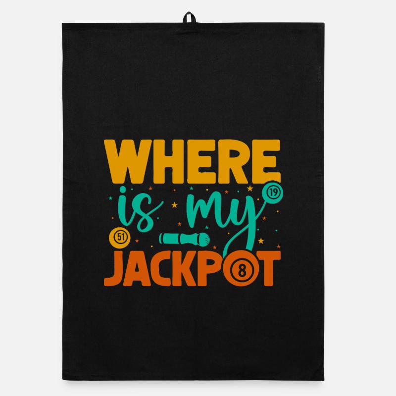 Bingo Où est mon jackpot Bingo Torchon bio