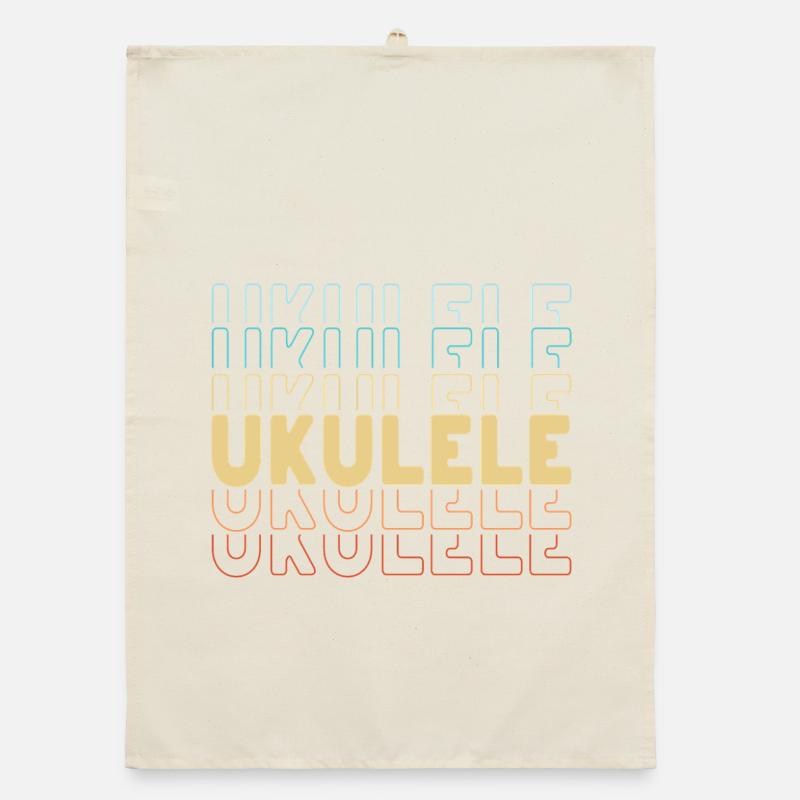Typographie du ukulélé Torchon bio