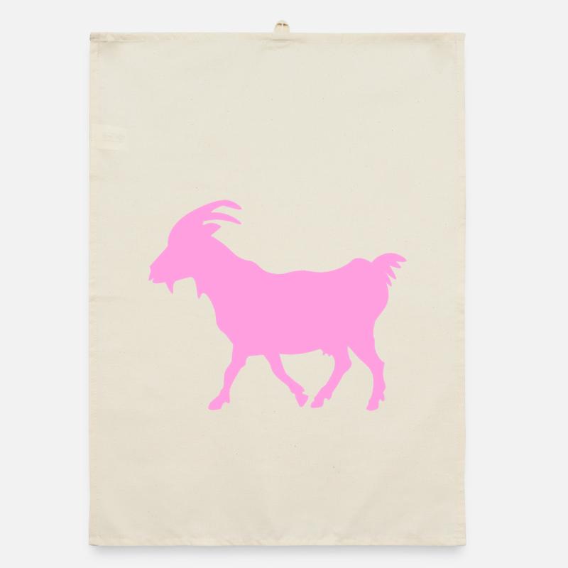 Ziege rosa G.O.A.T. Organic Geschirrtuch